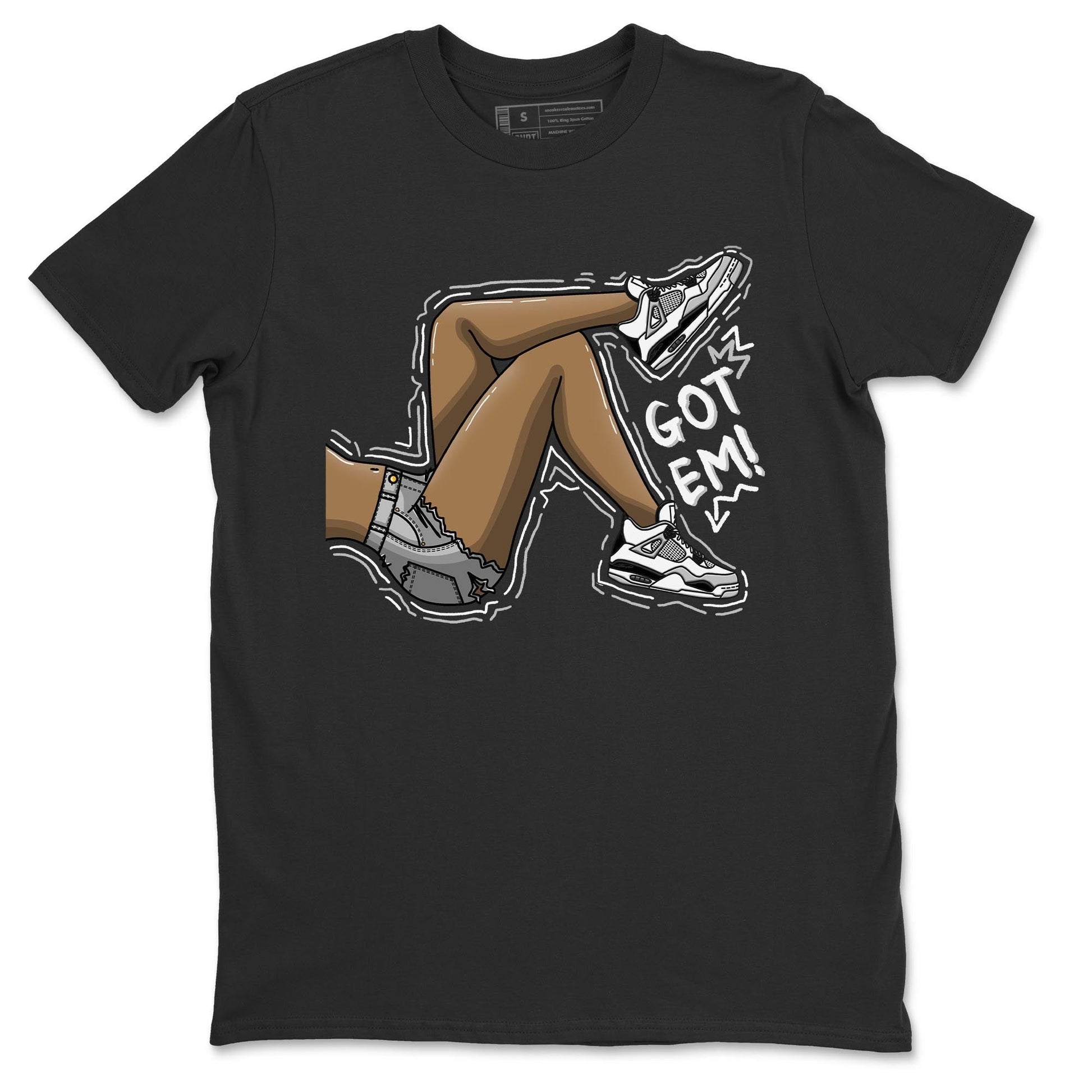 Jordan 4 Military Black Sneaker Match Tees Got Em Legs Sneaker Tees Jordan 4 Military Black Sneaker Release Tees Unisex Shirts