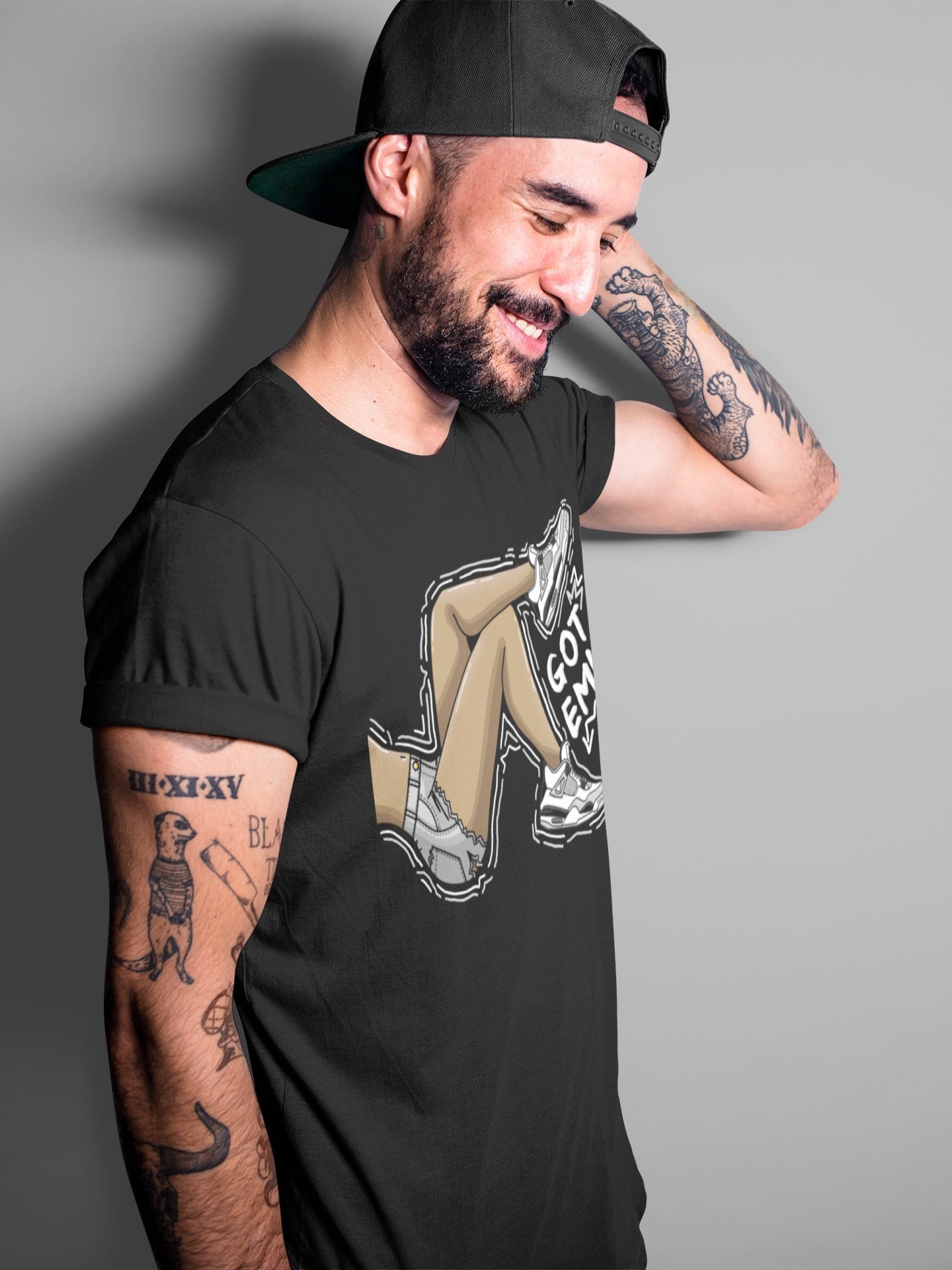 Jordan 4 Military Black Sneaker Match Tees Got Em Legs Sneaker Tees Jordan 4 Military Black Sneaker Release Tees Unisex Shirts
