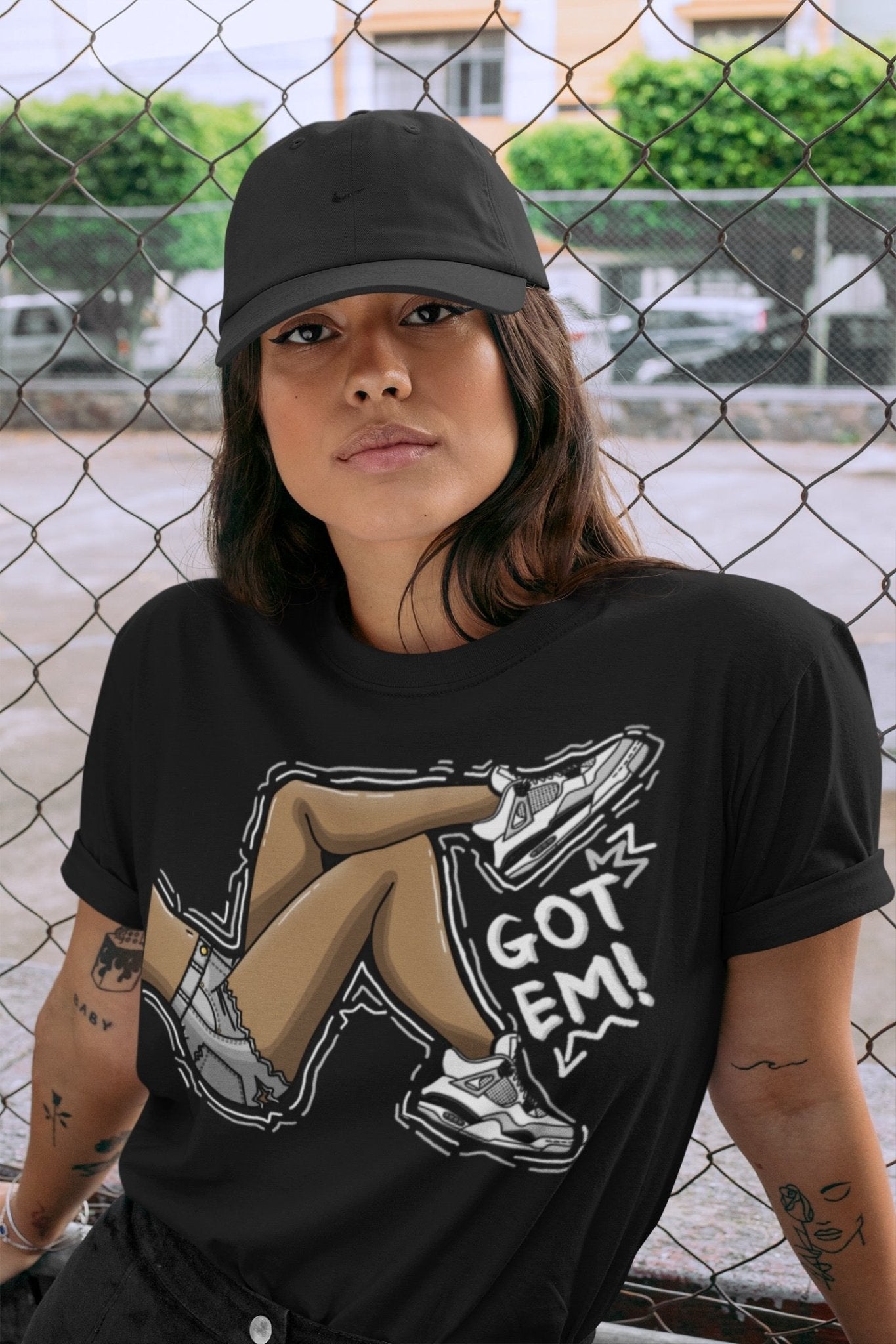 Jordan 4 Military Black Sneaker Match Tees Got Em Legs Sneaker Tees Jordan 4 Military Black Sneaker Release Tees Unisex Shirts