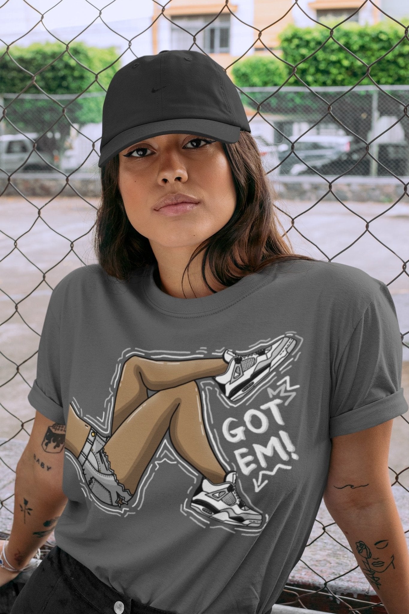 Jordan 4 Military Black Sneaker Match Tees Got Em Legs Sneaker Tees Jordan 4 Military Black Sneaker Release Tees Unisex Shirts