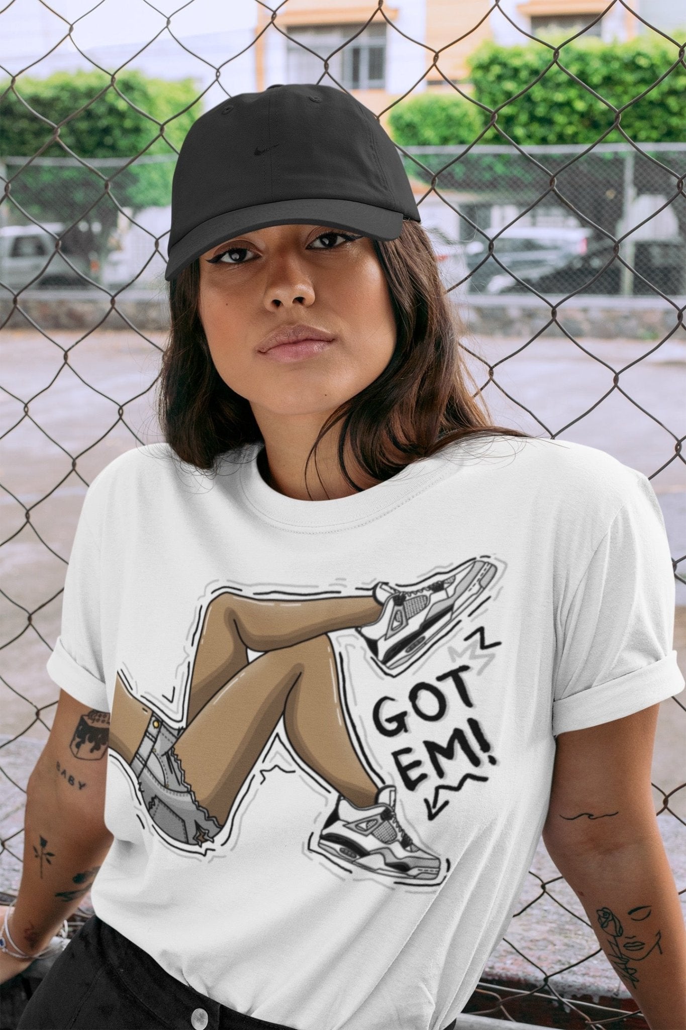 Jordan 4 Military Black Sneaker Match Tees Got Em Legs Sneaker Tees Jordan 4 Military Black Sneaker Release Tees Unisex Shirts