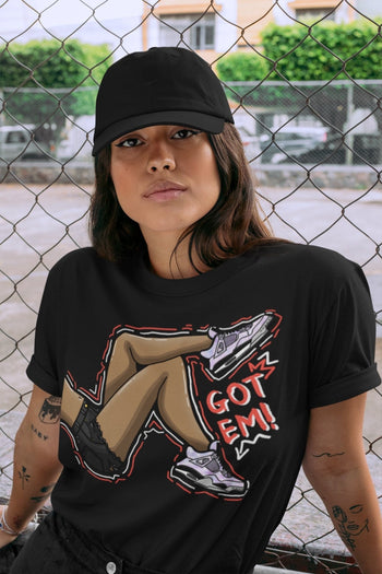 Jordan 4 Zen Master Sneaker Match Tees Got Em Legs Sneaker Tees Jordan 4 Zen Master Sneaker Release Tees Unisex Shirts