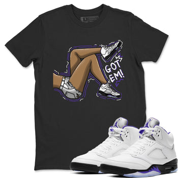 Jordan 5 Concord Sneaker Match Tees Got Em Legs Sneaker Tees Jordan 5 Concord Sneaker Release Tees Unisex Shirts