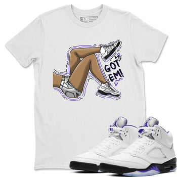 Jordan 5 Concord Sneaker Match Tees Got Em Legs Sneaker Tees Jordan 5 Concord Sneaker Release Tees Unisex Shirts