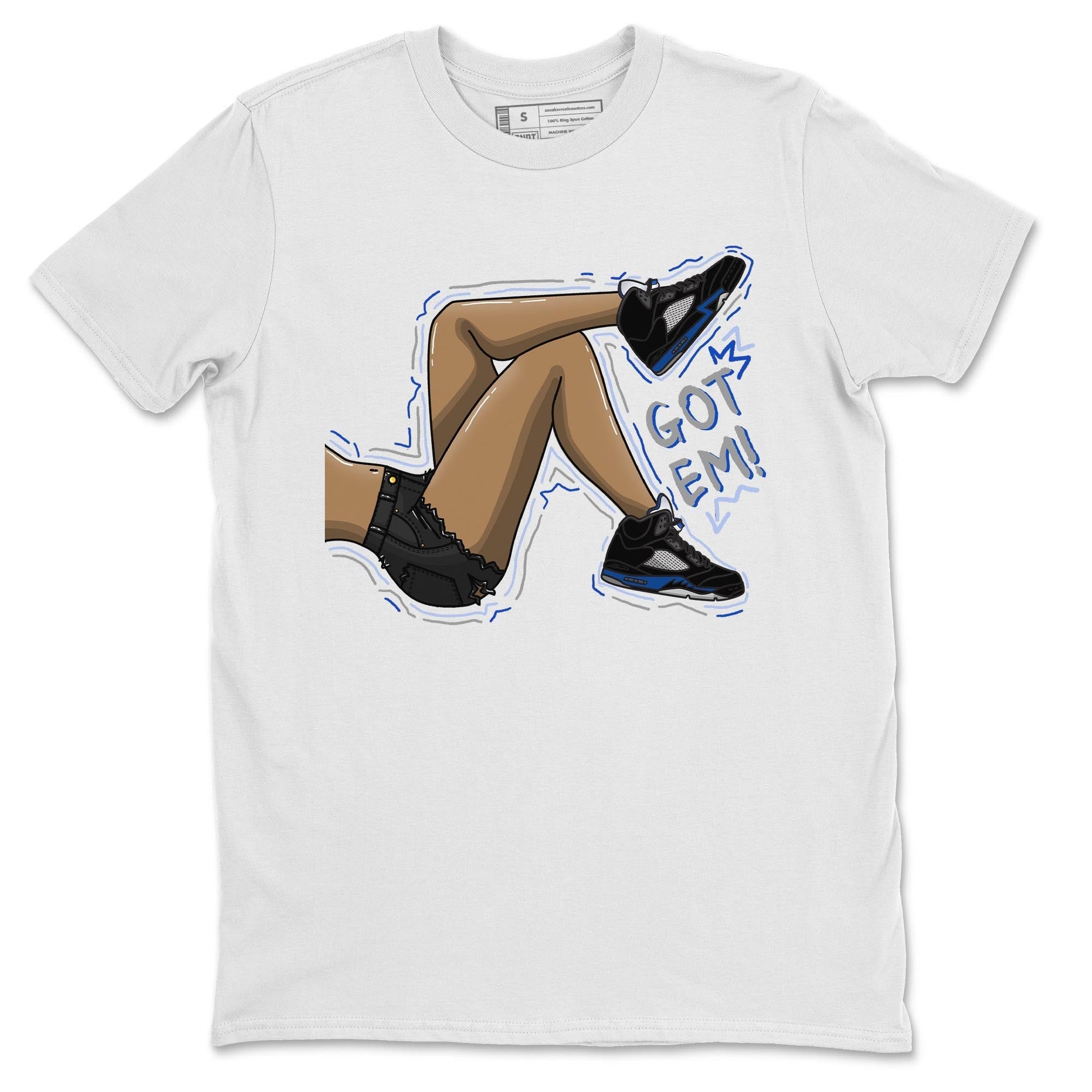 Jordan 5 Racer Blue Sneaker Match Tees Got Em Legs Sneaker Tees Jordan 5 Racer Blue Sneaker Release Tees Unisex Shirts
