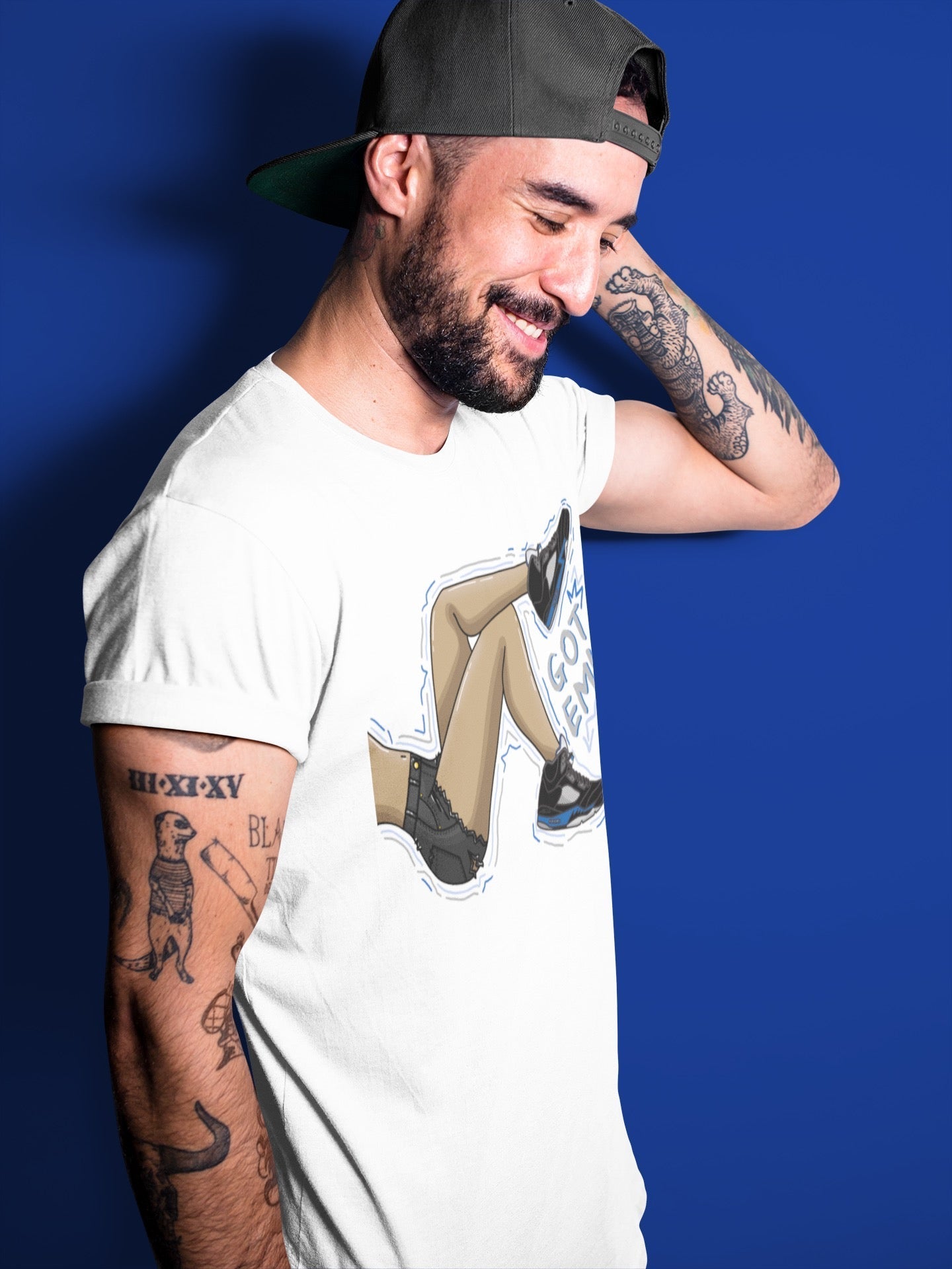 Jordan 5 Racer Blue Sneaker Match Tees Got Em Legs Sneaker Tees Jordan 5 Racer Blue Sneaker Release Tees Unisex Shirts