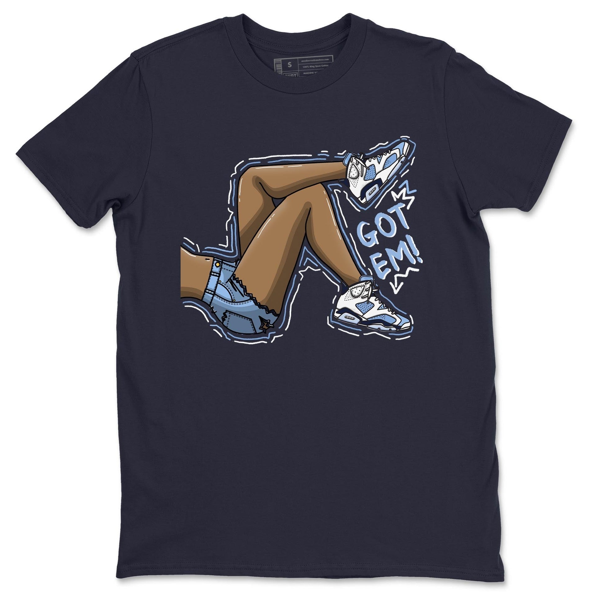 Jordan 6 UNC Sneaker Match Tees Got Em Legs Sneaker Tees Jordan 6 UNC Sneaker Release Tees Unisex Shirts