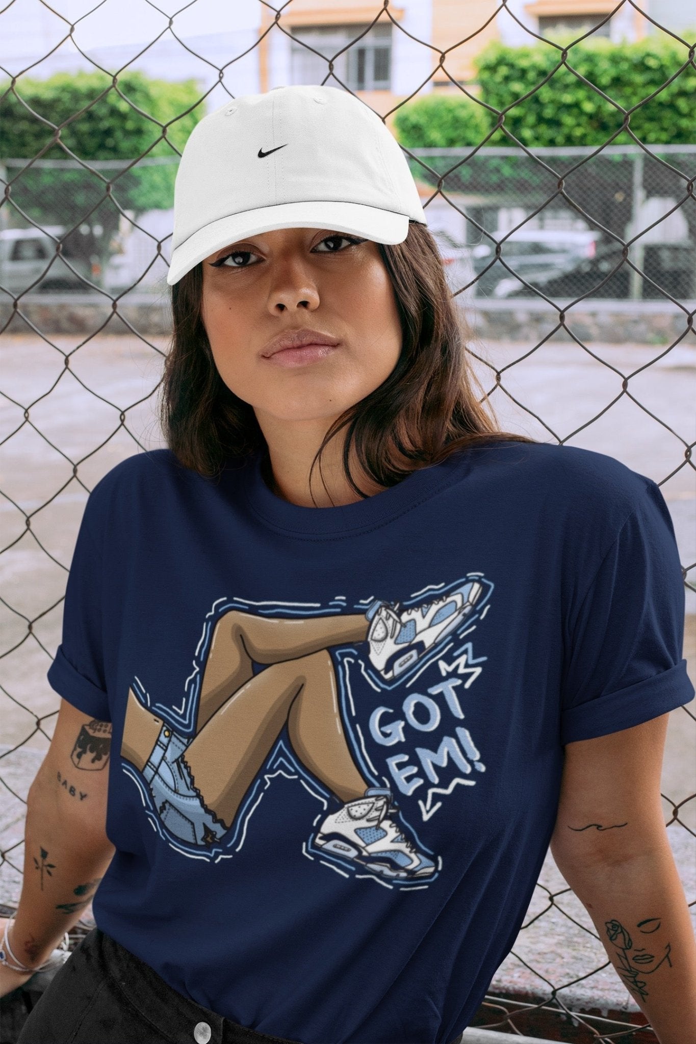 Jordan 6 UNC Sneaker Match Tees Got Em Legs Sneaker Tees Jordan 6 UNC Sneaker Release Tees Unisex Shirts