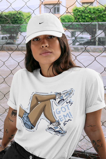 Jordan 6 UNC Sneaker Match Tees Got Em Legs Sneaker Tees Jordan 6 UNC Sneaker Release Tees Unisex Shirts