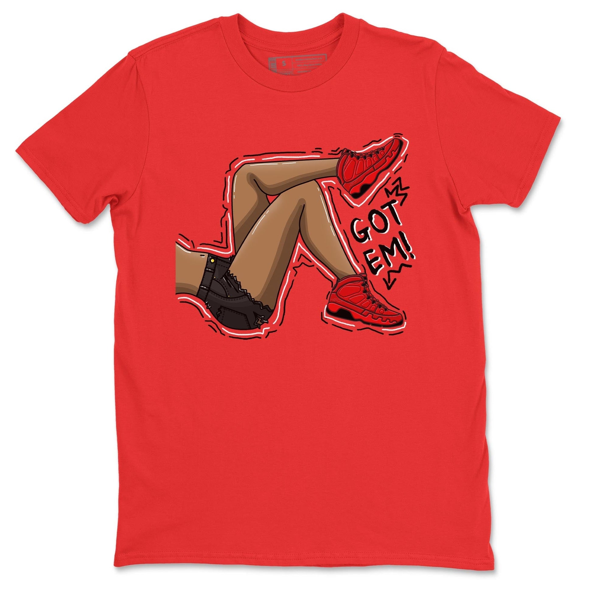 Jordan 9 Chile Red Sneaker Match Tees Got Em Legs Sneaker Tees Jordan 9 Chile Red Sneaker Release Tees Unisex Shirts