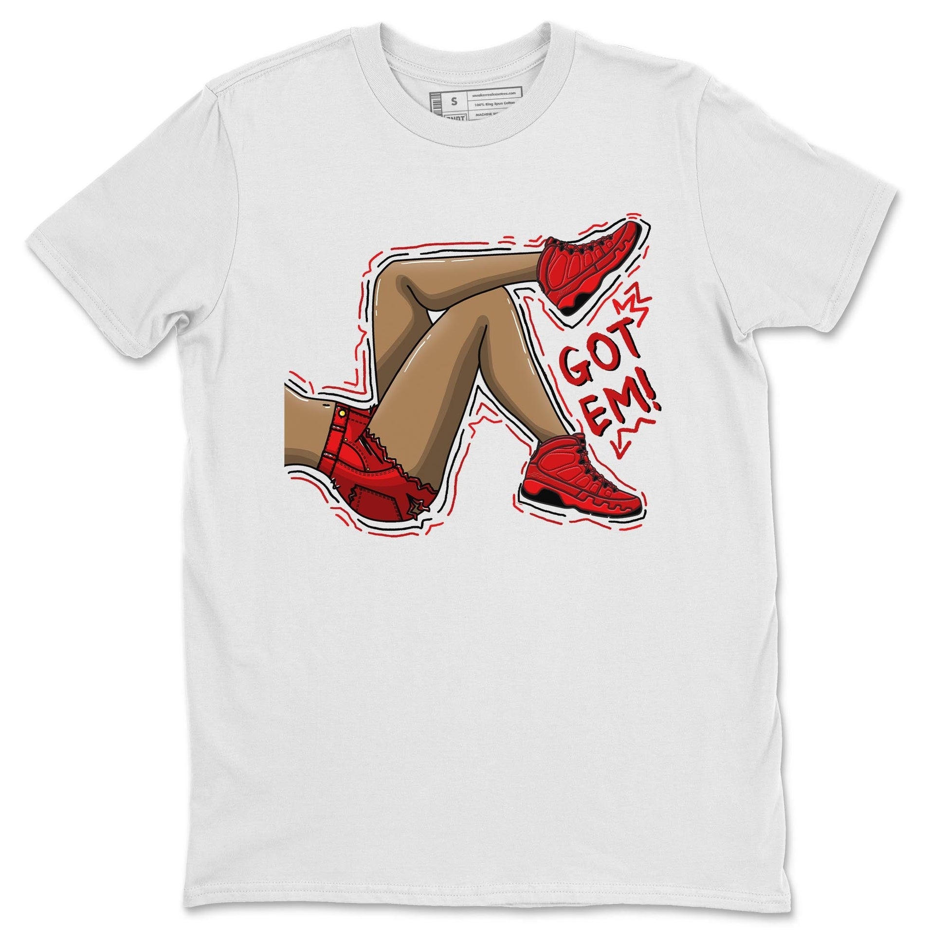 Jordan 9 Chile Red Sneaker Match Tees Got Em Legs Sneaker Tees Jordan 9 Chile Red Sneaker Release Tees Unisex Shirts