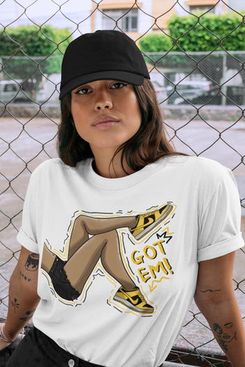 Dunk Championship Goldenrod Sneaker Match Tees Got Em Legs Sneaker Tees Dunk Championship Goldenrod Sneaker Release Tees Unisex Shirts