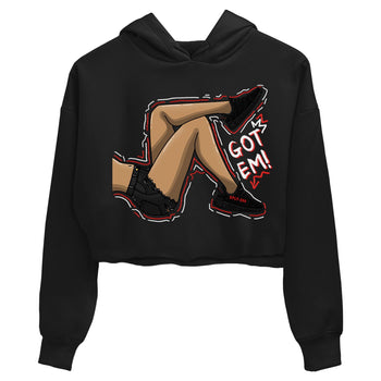 Yeezy 350 Bred shirt to match jordans Got Em Legs sneaker tees Yeezy Boost 350 V2 Bred SNRT Sneaker Release Tees Black 2 Crop T-Shirt