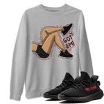 Yeezy 350 Bred shirt to match jordans Got Em Legs sneaker tees Yeezy Boost 350 V2 Bred SNRT Sneaker Release Tees Unisex Heather Grey 1 T-Shirt