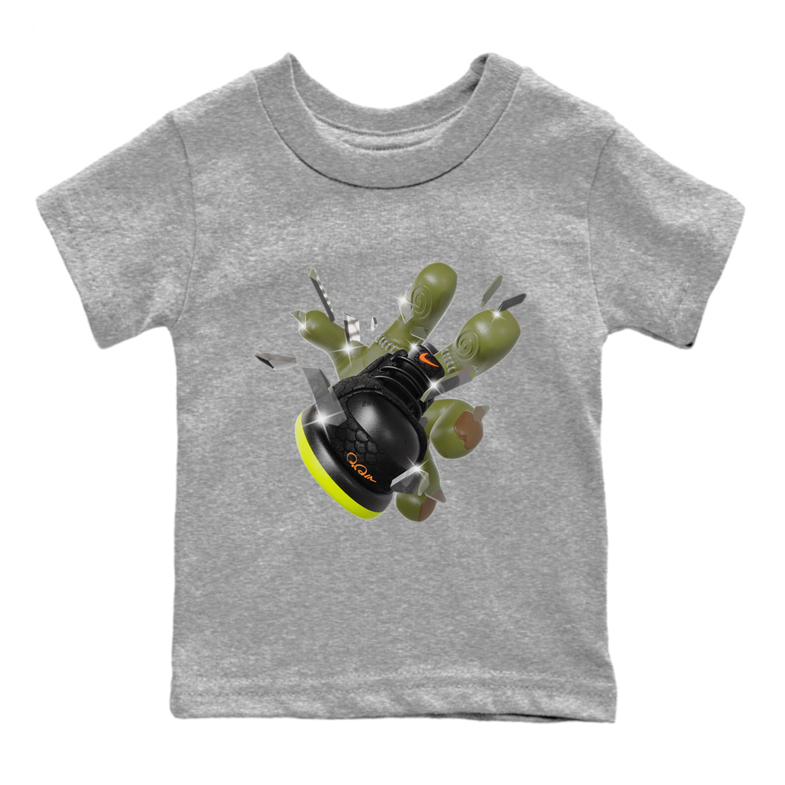 Dunk Mid Premium shirt to match jordans Got Em Zombie sneaker tees halloween horror nights Nike Dunk Halloween SNRT Sneaker Release Tees Baby Toddler Heather Grey 2 T-Shirt