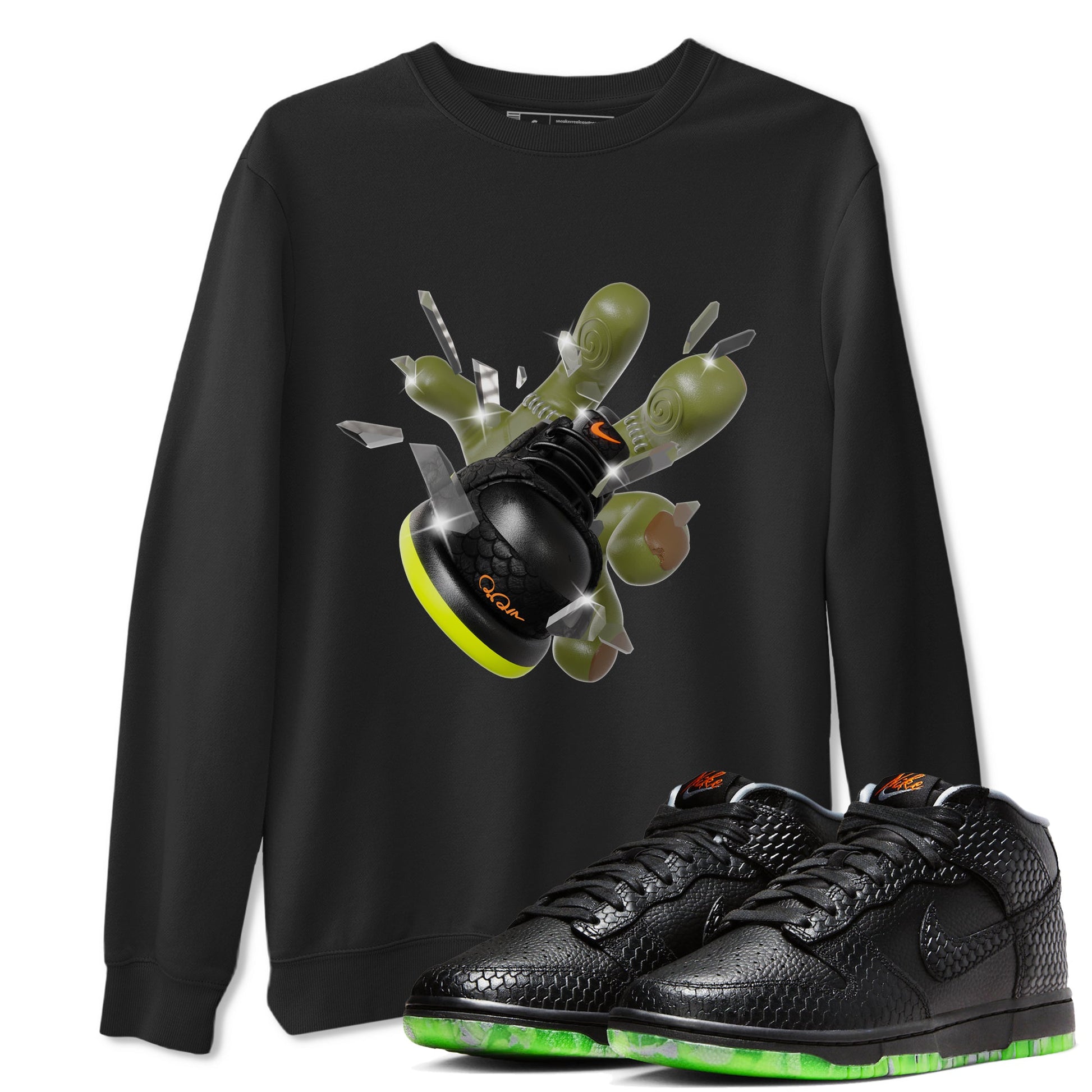 Dunk Mid Premium shirt to match jordans Got Em Zombie sneaker tees halloween horror nights Nike Dunk Halloween SNRT Sneaker Release Tees Unisex Black 1 T-Shirt