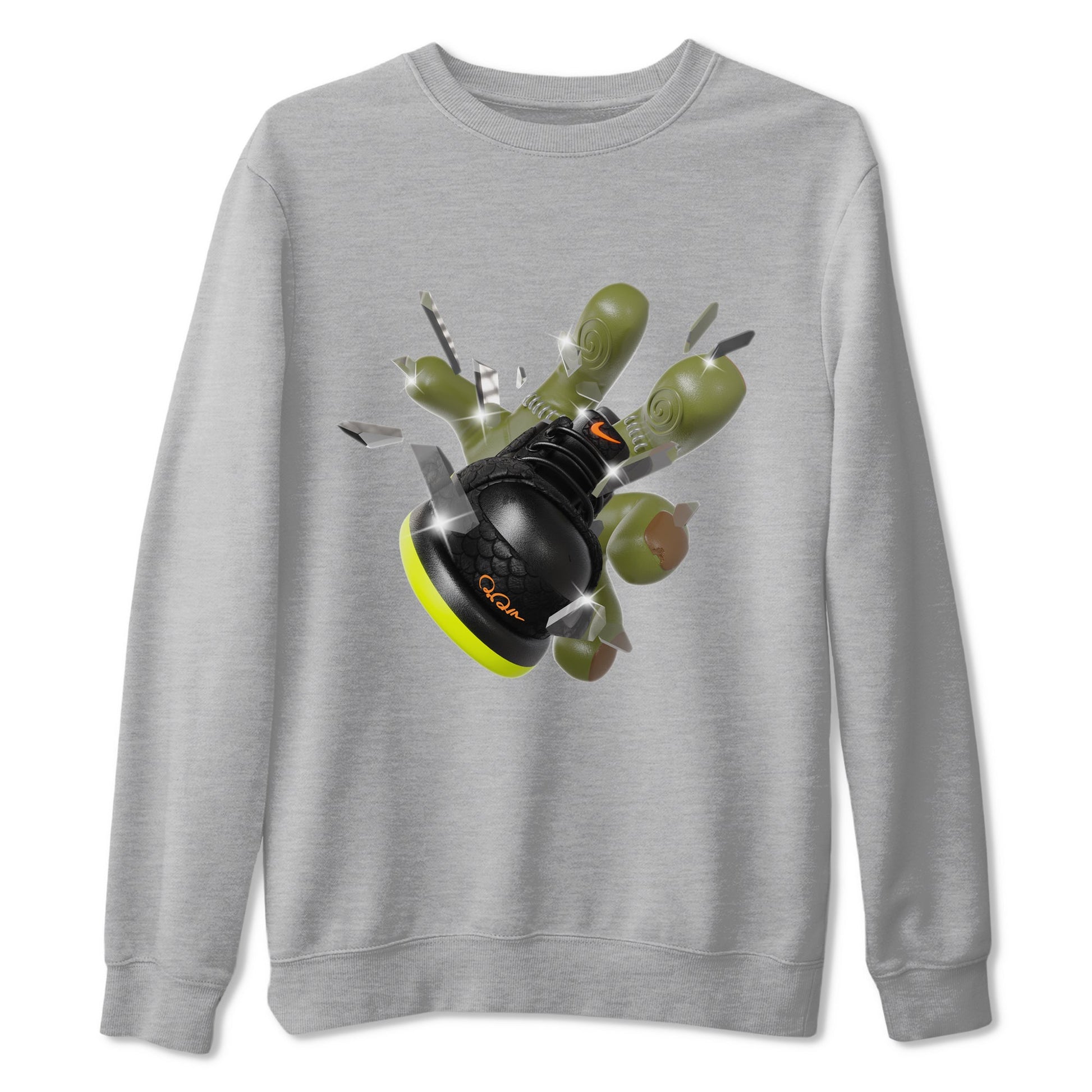 Dunk Mid Premium shirt to match jordans Got Em Zombie sneaker tees halloween horror nights Nike Dunk Halloween SNRT Sneaker Release Tees Unisex Heather Grey 2 T-Shirt