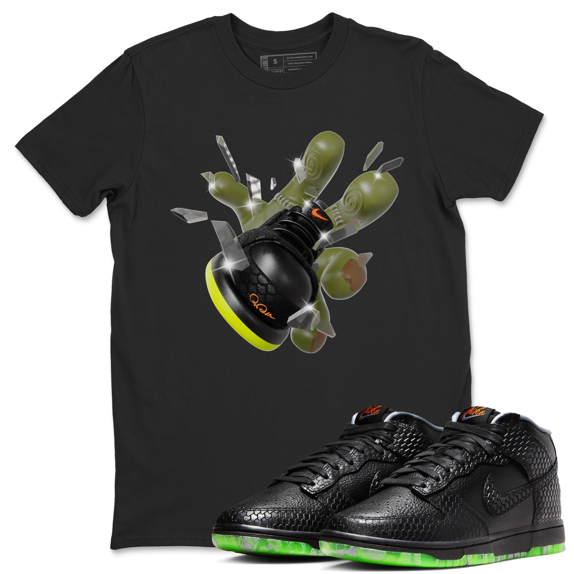 Dunk Mid Premium shirt to match jordans Got Em Zombie sneaker tees halloween horror nights Nike Dunk Halloween SNRT Sneaker Release Tees Unisex Black 1 T-Shirt