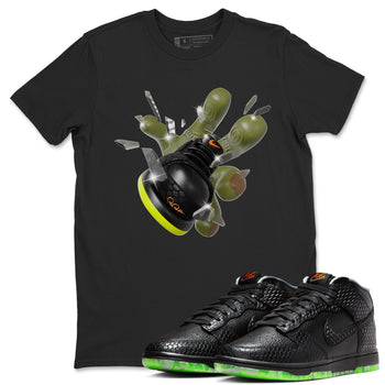 Dunk Mid Premium shirt to match jordans Got Em Zombie sneaker tees halloween horror nights Nike Dunk Halloween SNRT Sneaker Release Tees Unisex Black 1 T-Shirt