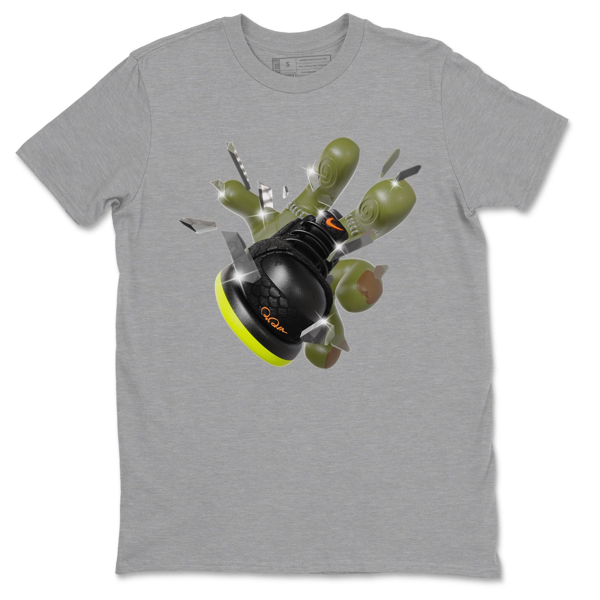 Dunk Mid Premium shirt to match jordans Got Em Zombie sneaker tees halloween horror nights Nike Dunk Halloween SNRT Sneaker Release Tees Unisex Heather Grey 2 T-Shirt