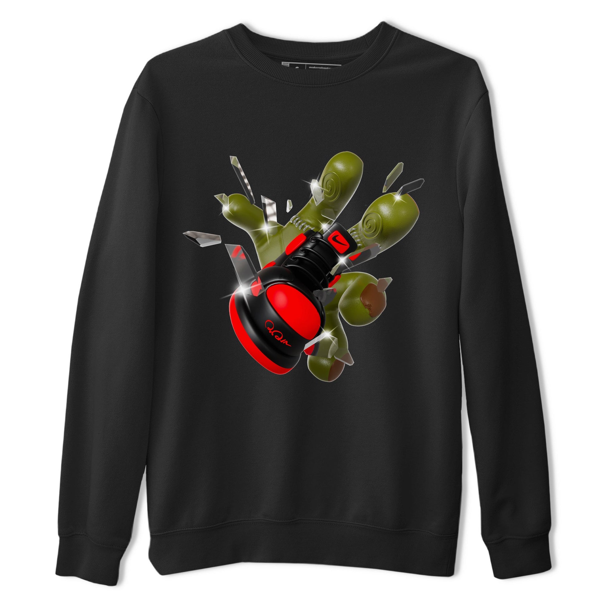 Air Jordan 1 Satin Bred shirt to match jordans Got Em Zombie Hand sneaker tees halloween dress AJ1 Satin Bred SNRT Sneaker Release Tees Unisex Black 2 T-Shirt