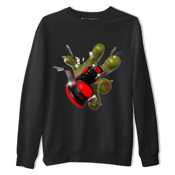 Air Jordan 1 Satin Bred shirt to match jordans Got Em Zombie Hand sneaker tees halloween dress AJ1 Satin Bred SNRT Sneaker Release Tees Unisex Black 2 T-Shirt