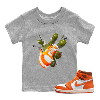 Air Jordan 1 Starfish shirt to match jordans Got Em Zombie Hand sneaker tees halloween dress AJ1 Starfish SNRT Sneaker Release Tees Baby Toddler Heather Grey 1 T-Shirt