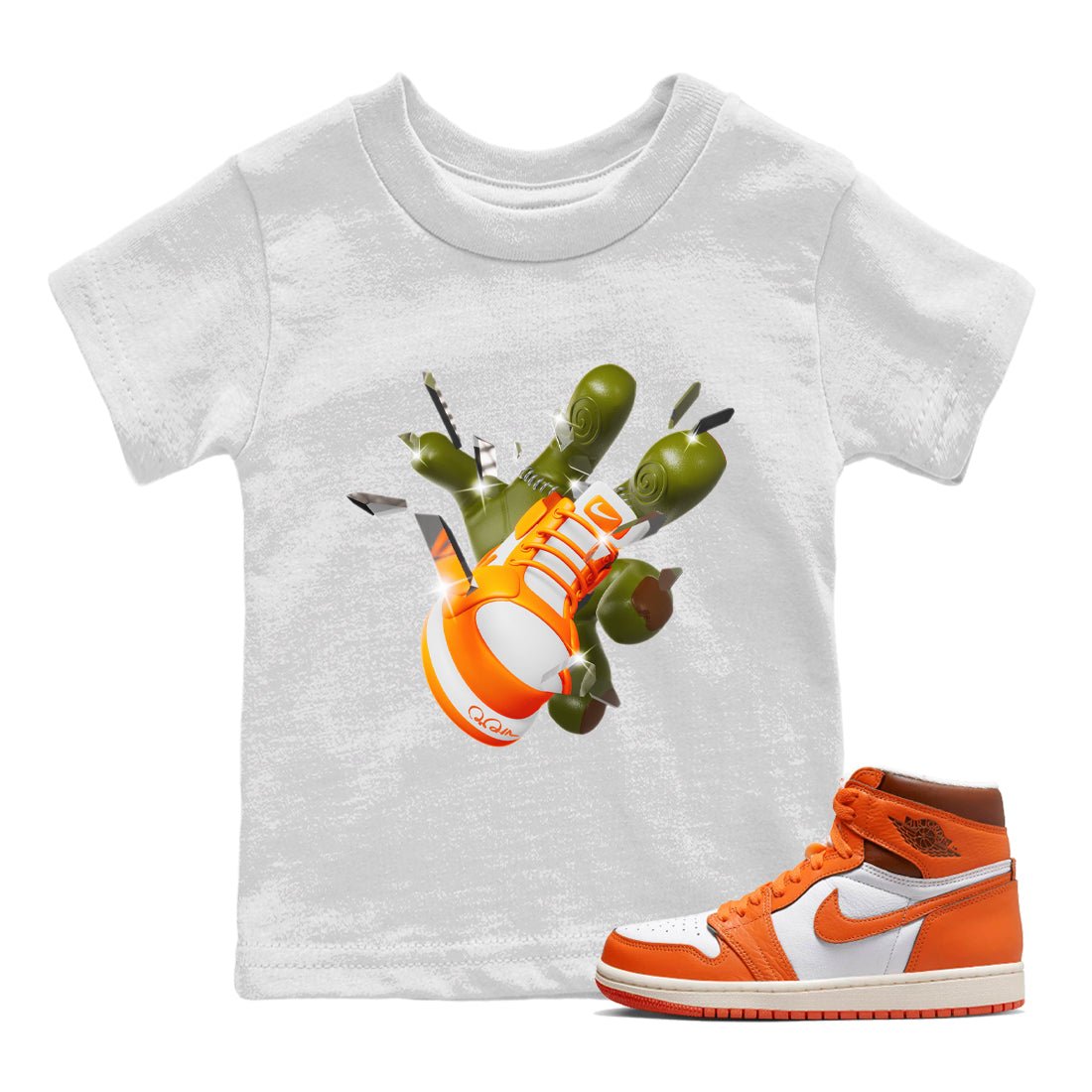 Air Jordan 1 Starfish shirt to match jordans Got Em Zombie Hand sneaker tees halloween dress AJ1 Starfish SNRT Sneaker Release Tees Baby Toddler White 1 T-Shirt