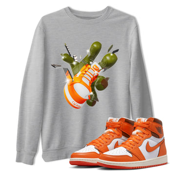 Air Jordan 1 Starfish shirt to match jordans Got Em Zombie Hand sneaker tees halloween dress AJ1 Starfish SNRT Sneaker Release Tees Unisex Heather Grey 1 T-Shirt