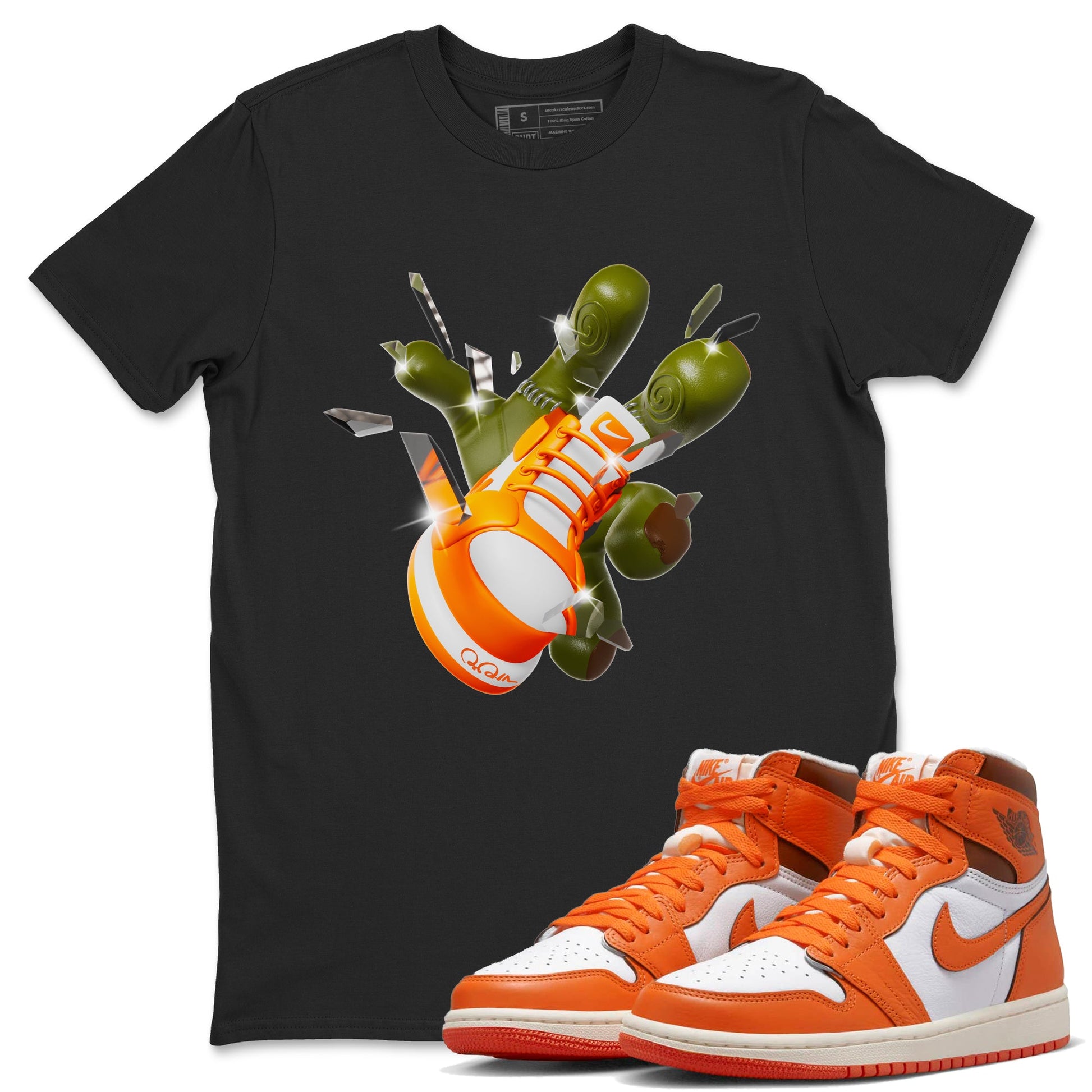 Air Jordan 1 Starfish shirt to match jordans Got Em Zombie Hand sneaker tees halloween dress AJ1 Starfish SNRT Sneaker Release Tees Unisex Black 1 T-Shirt