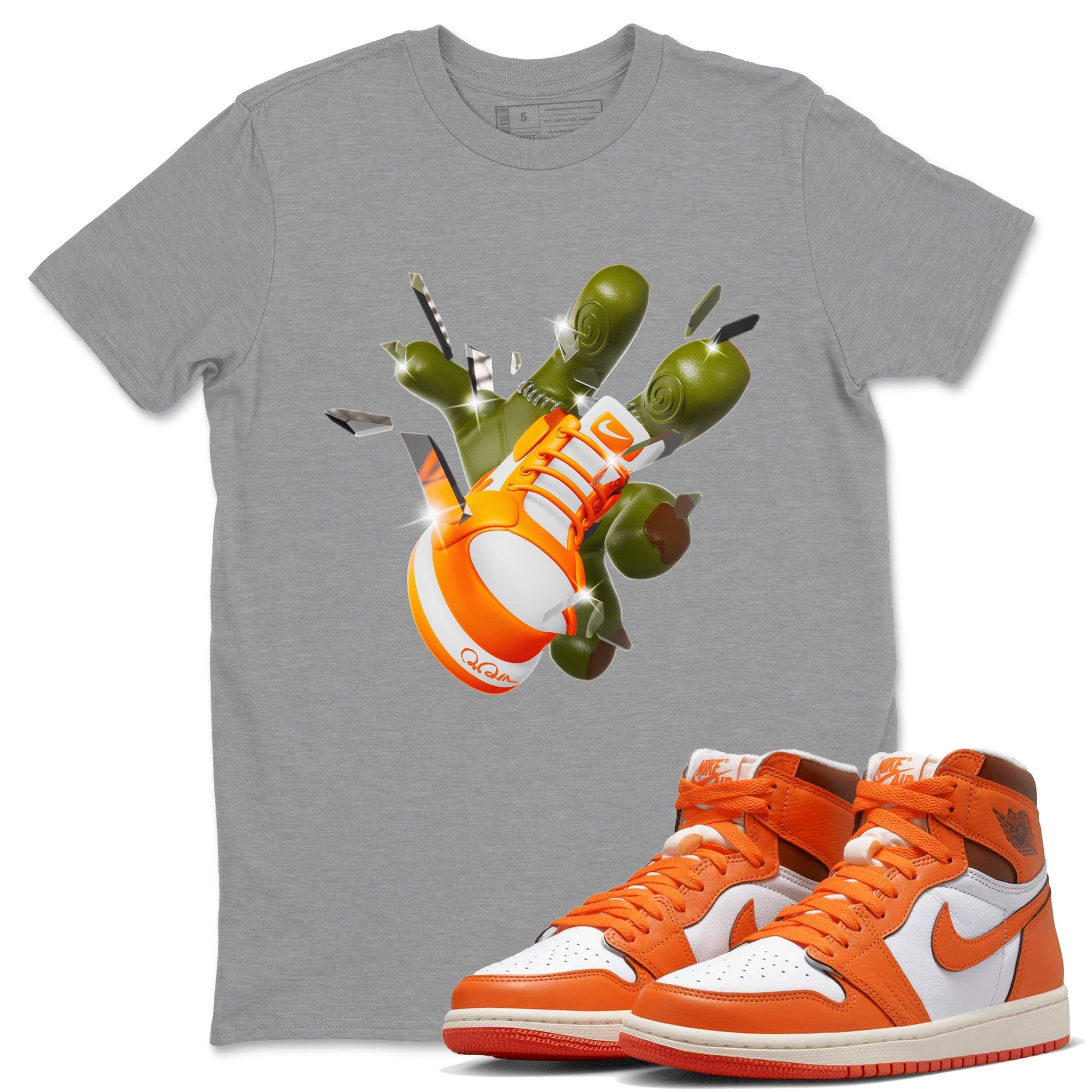 Air Jordan 1 Starfish shirt to match jordans Got Em Zombie Hand sneaker tees halloween dress AJ1 Starfish SNRT Sneaker Release Tees Unisex Heather Grey 1 T-Shirt