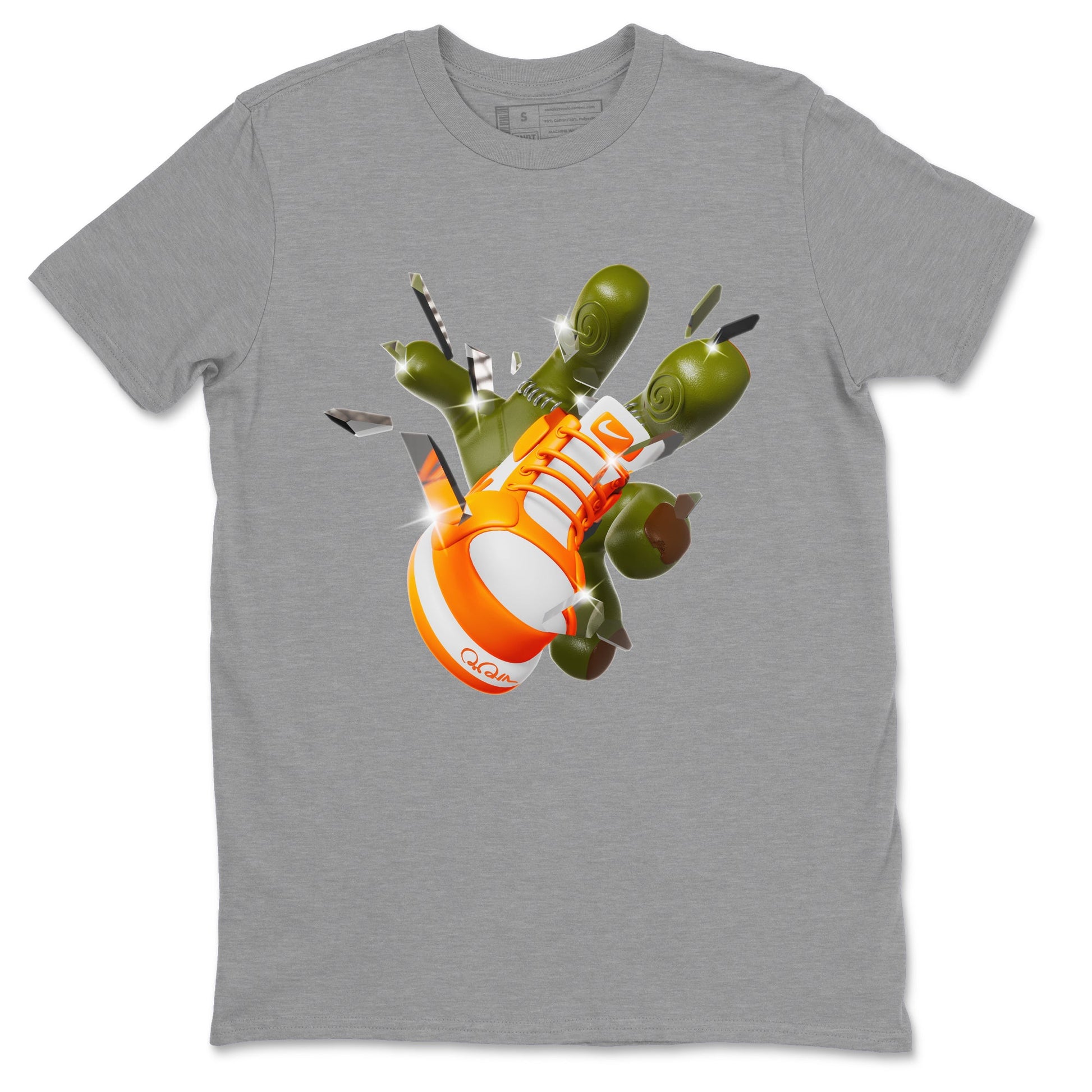 Air Jordan 1 Starfish shirt to match jordans Got Em Zombie Hand sneaker tees halloween dress AJ1 Starfish SNRT Sneaker Release Tees Unisex Heather Grey 2 T-Shirt