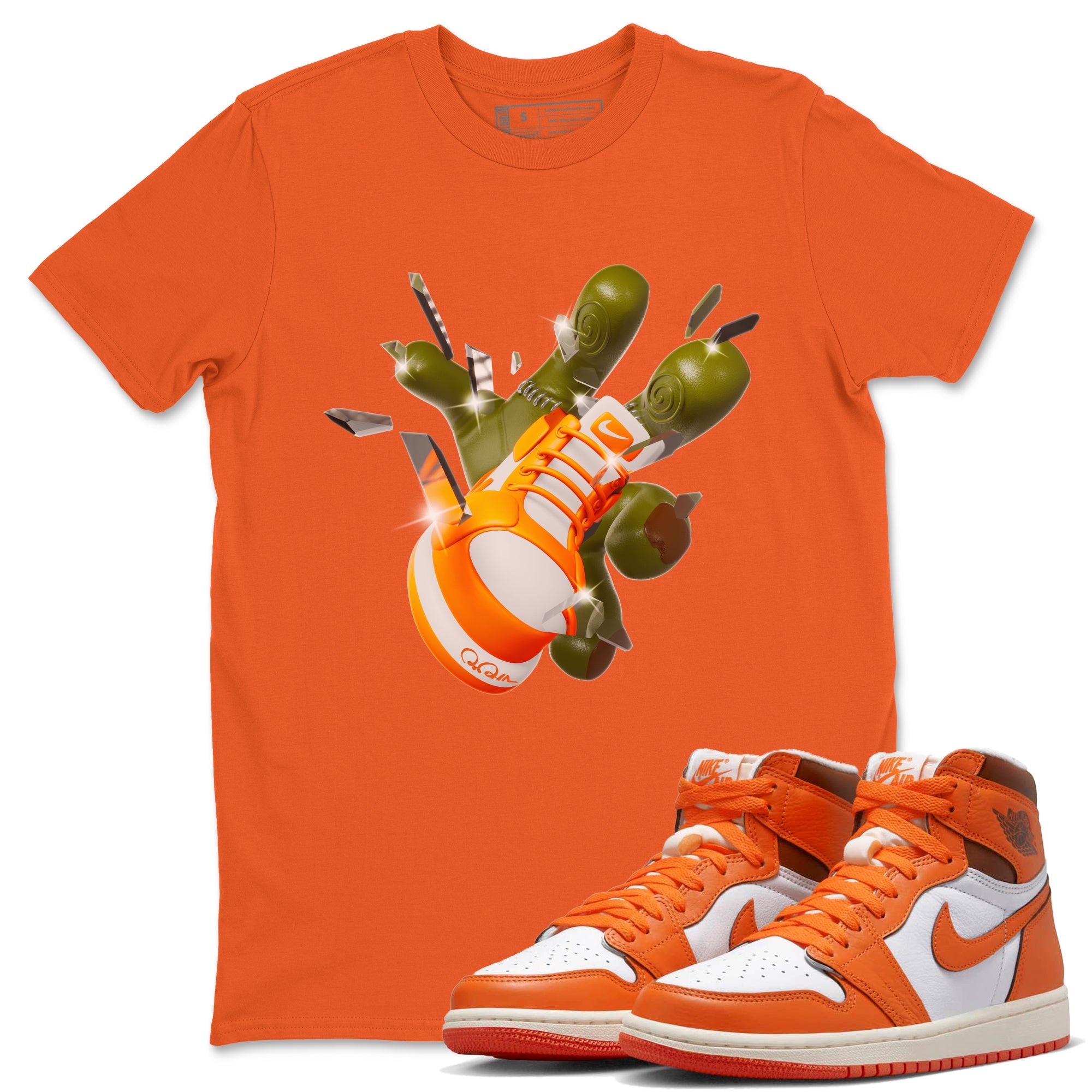 Air Jordan 1 Starfish shirt to match jordans Got Em Zombie Hand sneaker tees halloween dress AJ1 Starfish SNRT Sneaker Release Tees Unisex Orange 1 T-Shirt