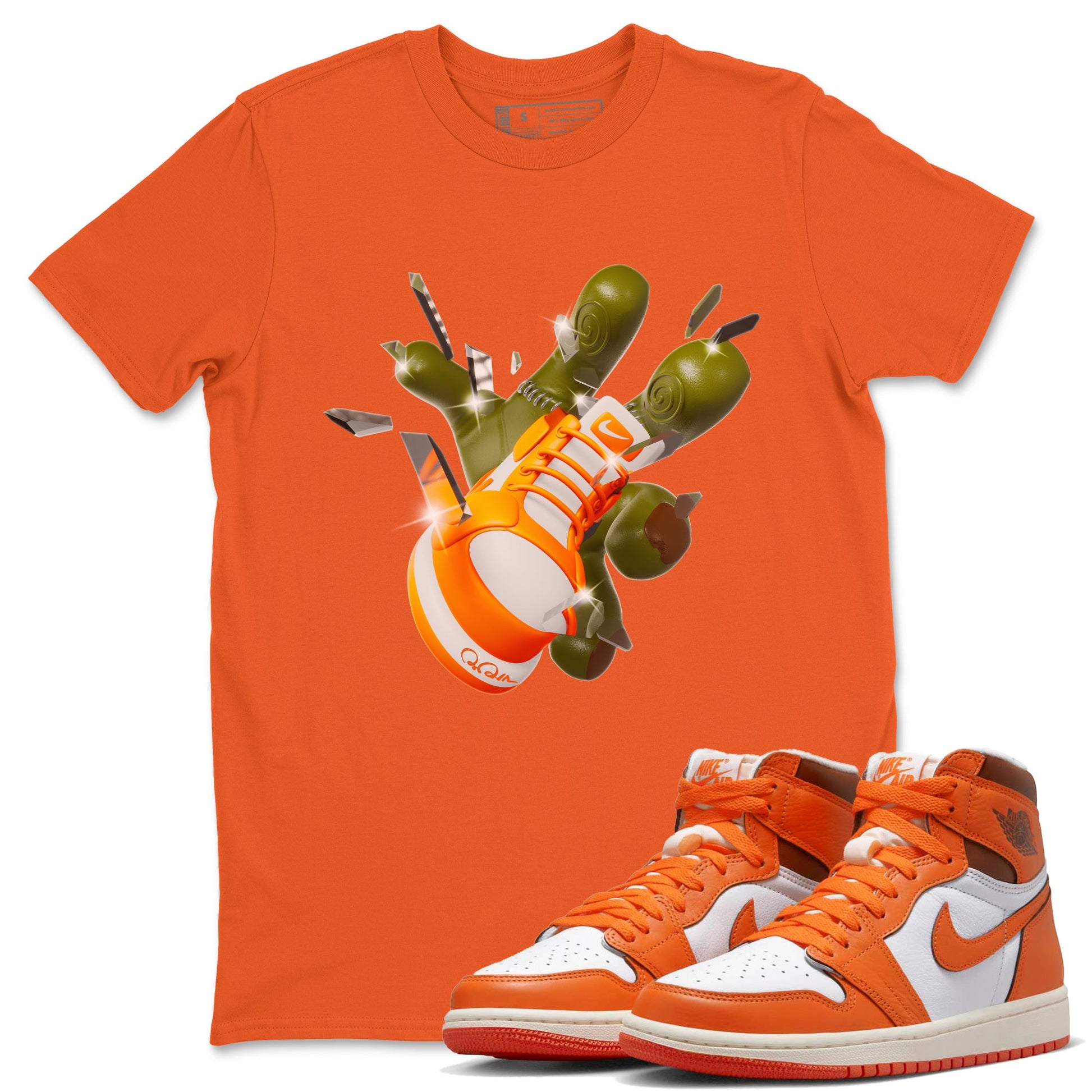 Air Jordan 1 Starfish shirt to match jordans Got Em Zombie Hand sneaker tees halloween dress AJ1 Starfish SNRT Sneaker Release Tees Unisex Orange 1 T-Shirt