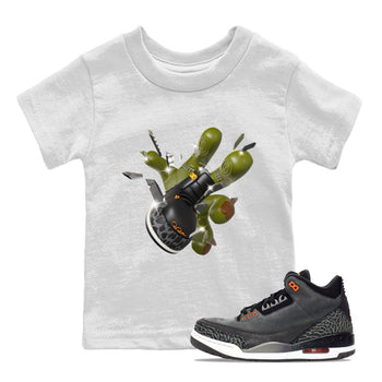 Air Jordan 3 Fear shirt to match jordans Got Em Zombie Hand sneaker tees halloween dress AJ3 Fear SNRT Sneaker Release Tees Baby Toddler White 1 T-Shirt