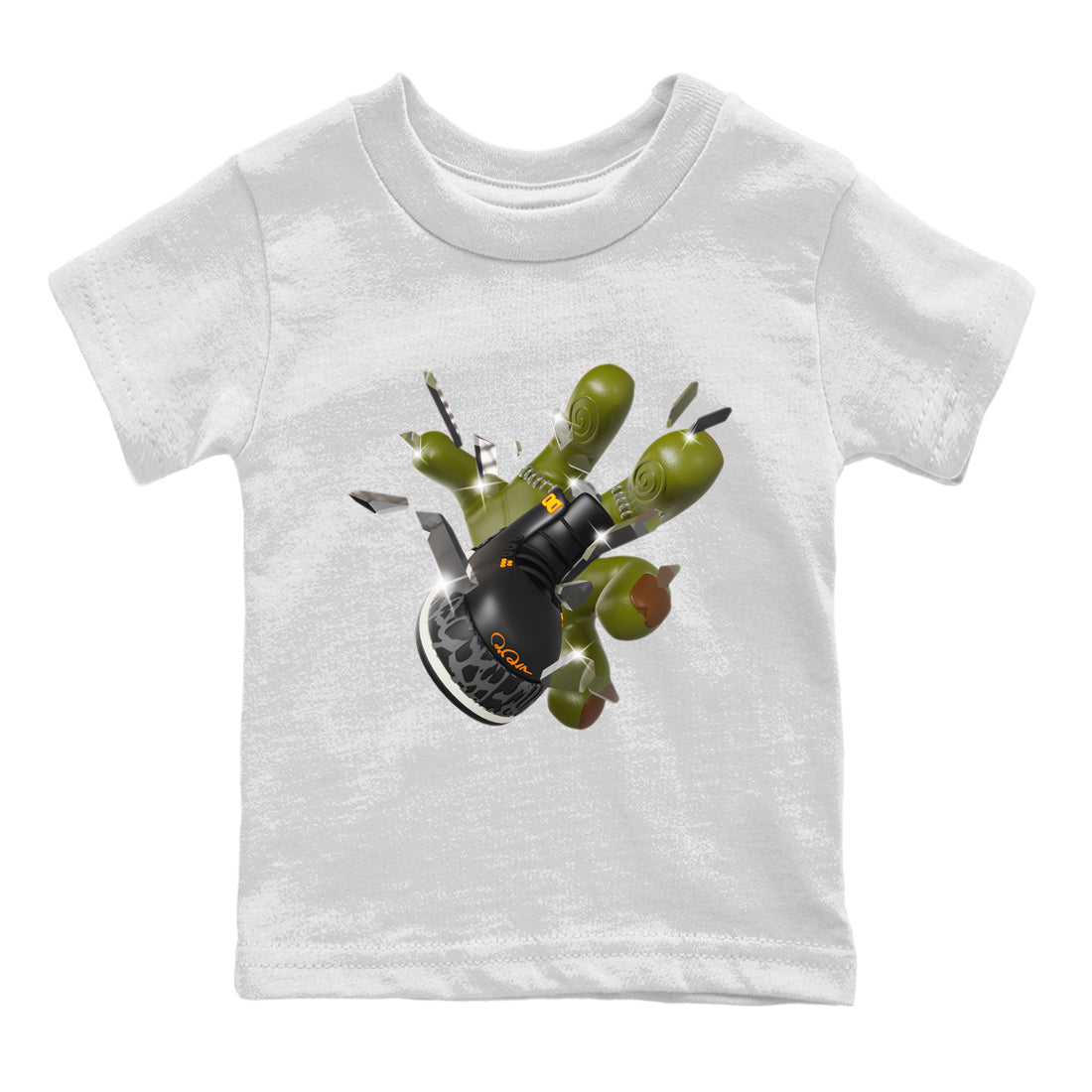 Air Jordan 3 Fear shirt to match jordans Got Em Zombie Hand sneaker tees halloween dress AJ3 Fear SNRT Sneaker Release Tees Baby Toddler White 2 T-Shirt
