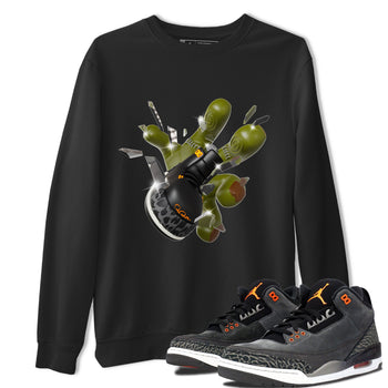 Air Jordan 3 Fear shirt to match jordans Got Em Zombie Hand sneaker tees halloween dress AJ3 Fear SNRT Sneaker Release Tees Unisex Black 1 T-Shirt
