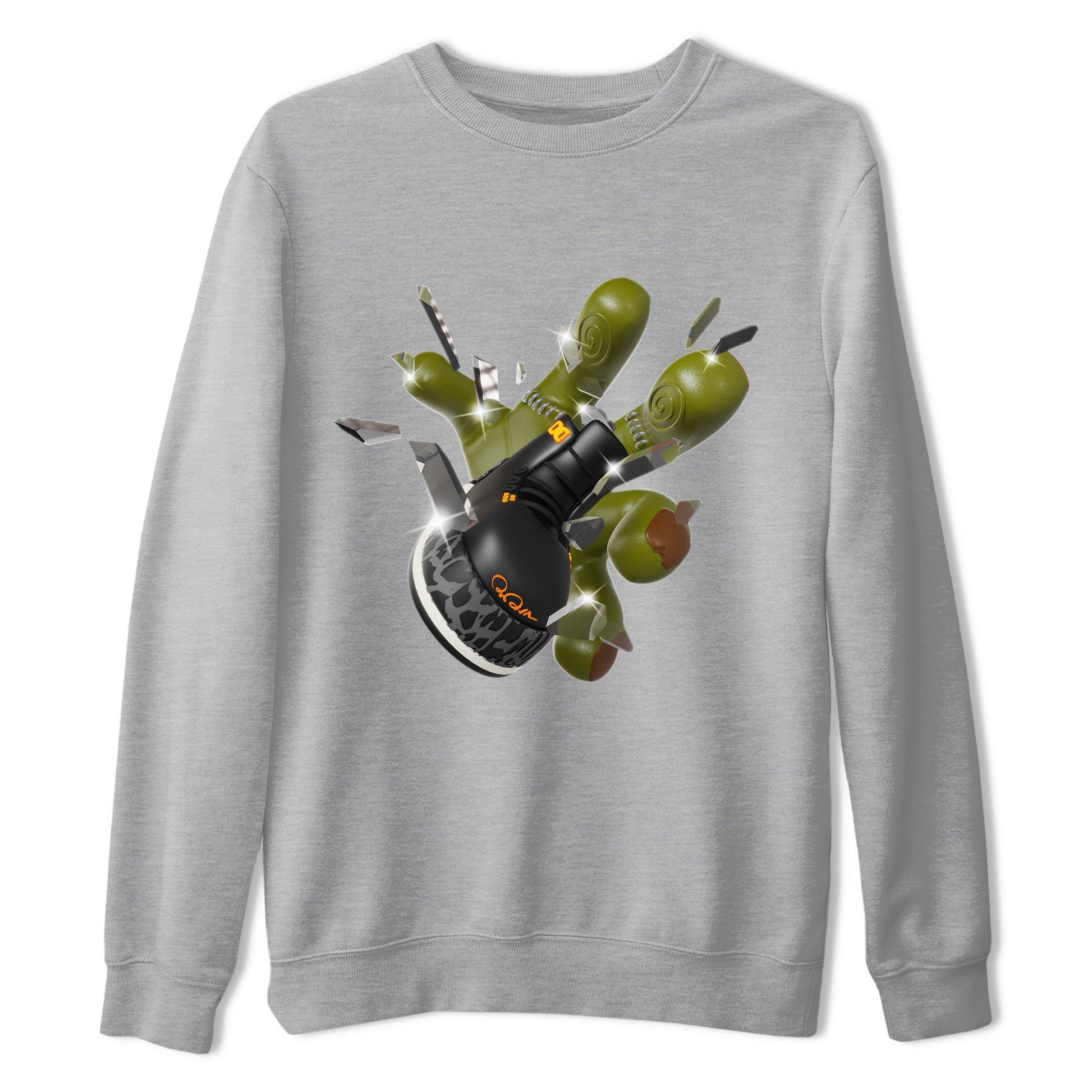 Air Jordan 3 Fear shirt to match jordans Got Em Zombie Hand sneaker tees halloween dress AJ3 Fear SNRT Sneaker Release Tees Unisex Heather Grey 2 T-Shirt