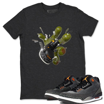 Air Jordan 3 Fear shirt to match jordans Got Em Zombie Hand sneaker tees halloween dress AJ3 Fear SNRT Sneaker Release Tees Unisex Charcoal Heather 1 T-Shirt