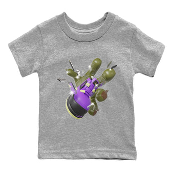 Air Jordan 4 Canyon Purple shirt to match jordans Got Em Zombie Hand sneaker tees halloween dress AJ4 Canyon Purple SNRT Sneaker Release Tees Baby Toddler Heather Grey 2 T-Shirt