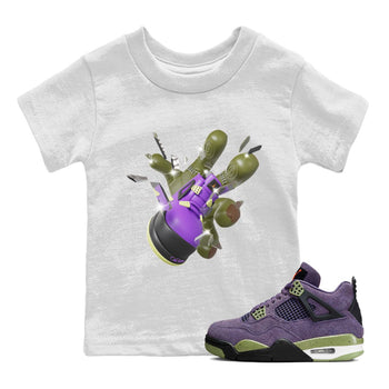 Air Jordan 4 Canyon Purple shirt to match jordans Got Em Zombie Hand sneaker tees halloween dress AJ4 Canyon Purple SNRT Sneaker Release Tees Baby Toddler White 1 T-Shirt