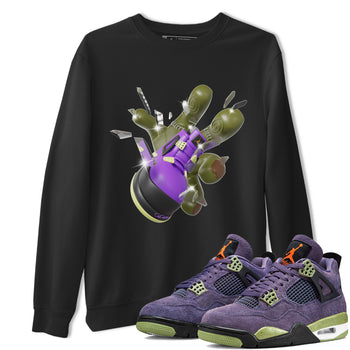 Air Jordan 4 Canyon Purple shirt to match jordans Got Em Zombie Hand sneaker tees halloween dress AJ4 Canyon Purple SNRT Sneaker Release Tees Unisex Black 1 T-Shirt