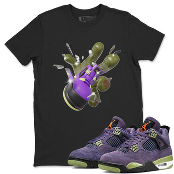 Air Jordan 4 Canyon Purple shirt to match jordans Got Em Zombie Hand sneaker tees halloween dress AJ4 Canyon Purple SNRT Sneaker Release Tees Unisex Black 1 T-Shirt