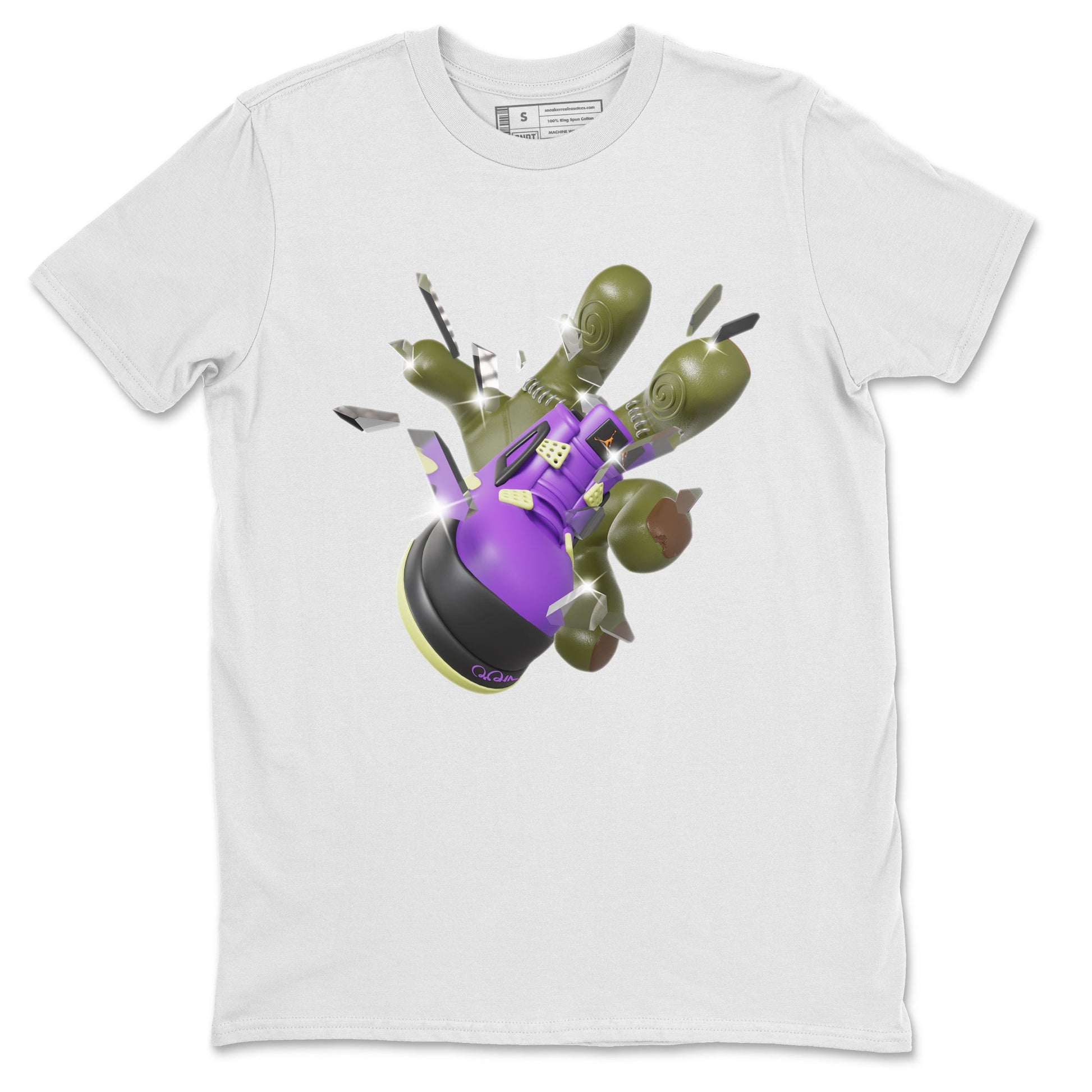 Air Jordan 4 Canyon Purple shirt to match jordans Got Em Zombie Hand sneaker tees halloween dress AJ4 Canyon Purple SNRT Sneaker Release Tees Unisex White 2 T-Shirt