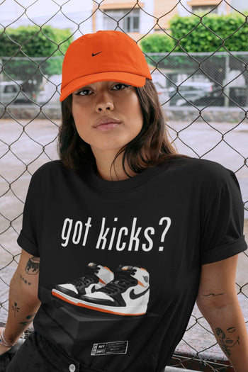 Jordan 1 Electro Orange Sneaker Match Tees Got Kicks Sneaker Tees Jordan 1 Electro Orange Sneaker Release Tees Unisex Shirts