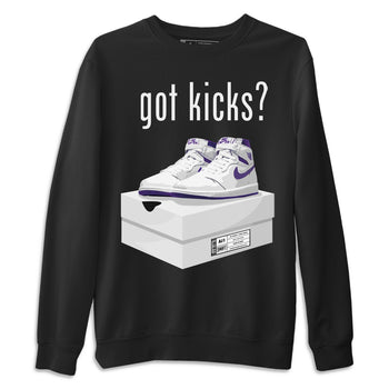 Jordan 1 WMNS Court Purple Sneaker Match Tees Got Kicks Sneaker Tees Jordan 1 WMNS Court Purple Sneaker Release Tees Unisex Shirts