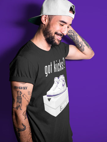Jordan 1 WMNS Court Purple Sneaker Match Tees Got Kicks Sneaker Tees Jordan 1 WMNS Court Purple Sneaker Release Tees Unisex Shirts