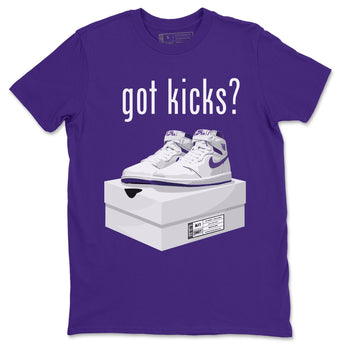 Jordan 1 WMNS Court Purple Sneaker Match Tees Got Kicks Sneaker Tees Jordan 1 WMNS Court Purple Sneaker Release Tees Unisex Shirts