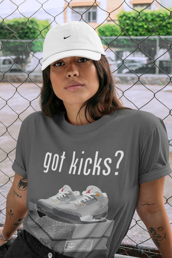Jordan 3 Cool Grey Sneaker Match Tees Got Kicks Sneaker Tees Jordan 3 Cool Grey Sneaker Release Tees Unisex Shirts