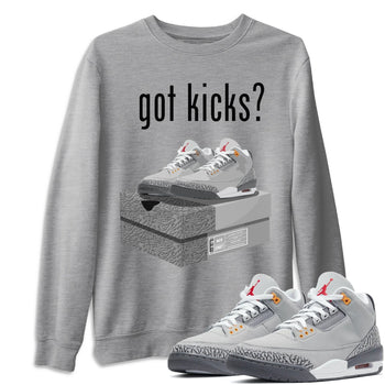 Jordan 3 Cool Grey Sneaker Match Tees Got Kicks Sneaker Tees Jordan 3 Cool Grey Sneaker Release Tees Unisex Shirts